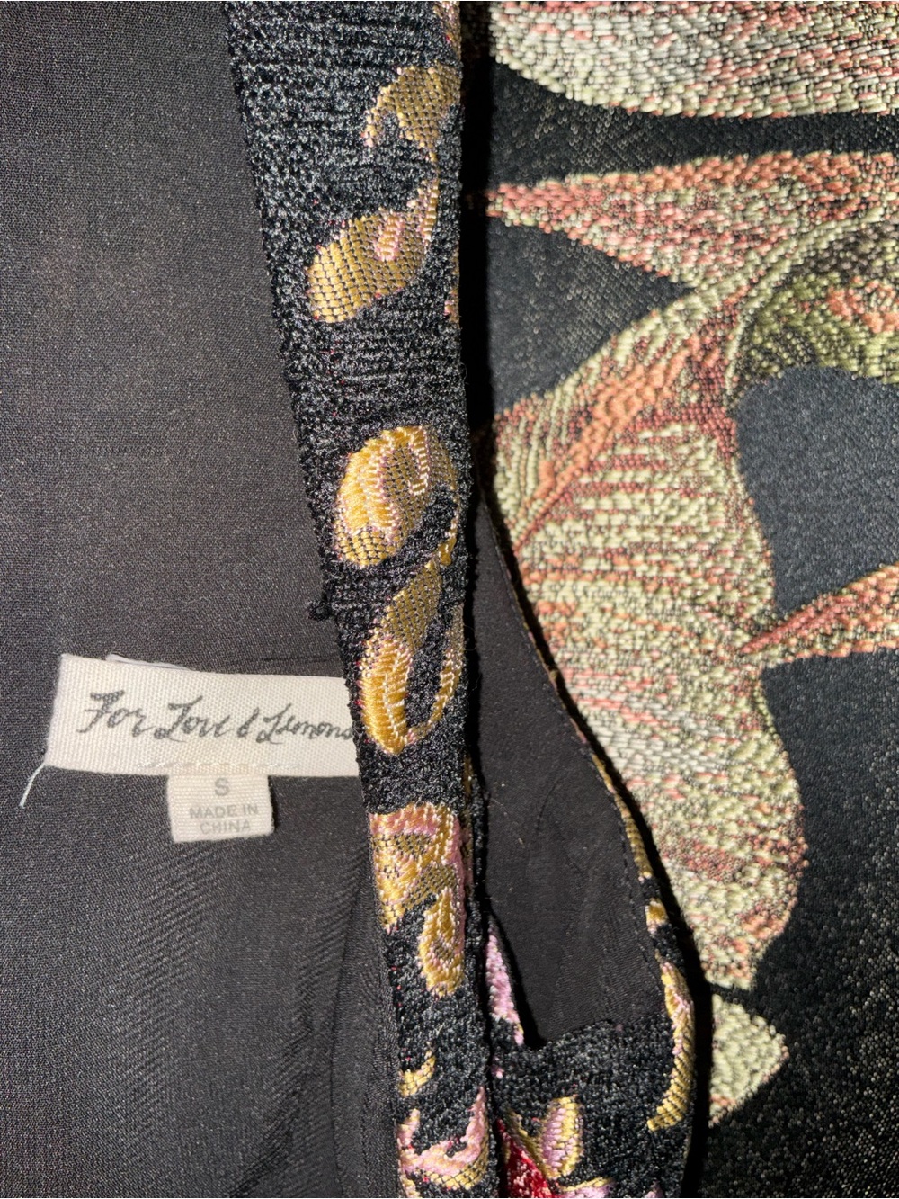 Black Floral Embroidered Halter Dress - Picture 3 of 4